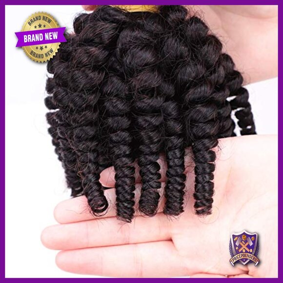 Brazilian Human Hair Extensions 3 Bundles Spiral Curl Weave 10/12/14 Inch main image 5
